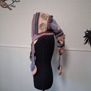 Wizard Hat, Witch, Elf Hood, Whimsical, Festival, Cowl, Oversized Hood, Funky